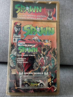 Spawn hot wheels and comic book