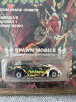 Spawn hot wheels and comic book