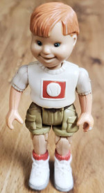 Fisher Price Loving Family Dollhouse Boy Doll baseball shirt, 1998