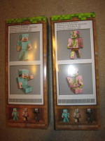 New in Box Minecraft Large Figures Steve + Zombie Pigman