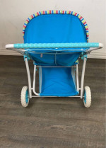 American Girl Bitty Twin Double Doll Stroller Side by Side Blue