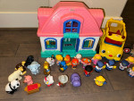 Fisher Price Little People Toy Sets House Marketplace Ship School Bus