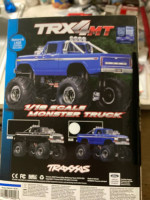 New RC Traxxas Blue TRX-4mt 4WD 1/18 Scale Monster Truck in Factory Se