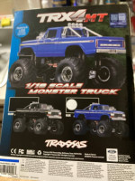 New RC Traxxas Blue TRX-4mt 4WD 1/18 Scale Monster Truck in Factory Se