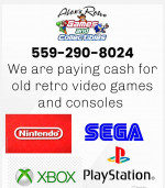 Cash paid for old retro video games
