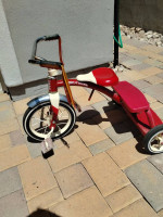 Radio Flyer metal tricycle with buddy bar in back