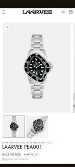 LAARVEE PEA001 Black Watch, BNIB sold out