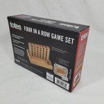 Four in a Row Wood Game Set - NEW