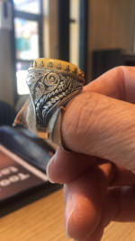Silver Ring, Ukrainian purchase when war started, Turkish design, 10.0