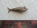 Vintage Mexican Articulating Koi Fish Perfume Holder Pendant