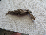 Vintage Mexican Articulating Koi Fish Perfume Holder Pendant