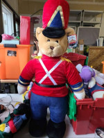 Aurora A&A Teddy Toy Soldier Bear Military Plush 24" tall approx | New with Tags