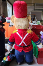 Aurora A&A Teddy Toy Soldier Bear Military Plush 24" tall approx | New with Tags