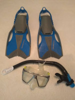 💦 U.S. DIVERS * KIDS * 3- Piece SNORKEL SET