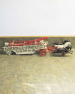 Cast Iron 3 Horse Drawn Hook & Ladder Fire Engine Parts