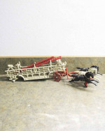 Cast Iron 3 Horse Drawn Hook & Ladder Fire Engine Parts