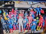 LOT OF 33 ACTION FIGURES 11 INCH TALL SOME NEW PRICE IS FOR ALL