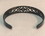 Women’s Irish Nordic Celtic Knot Cuff Bracelet - Stainless Steel Black