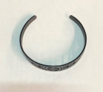 Women’s Irish Nordic Celtic Knot Cuff Bracelet - Stainless Steel Black