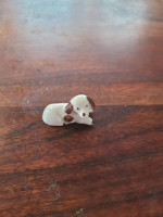 4 vintage doll house size dogs