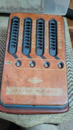 Vintage toy adding machine