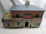 Vintage Metal Dollhouse with Superior Furniture