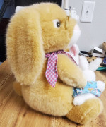 Dan Dee 11” Plush Musical Lighted Talking Easter Bunny With Two Babies