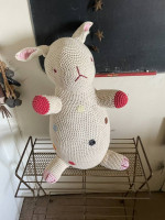 Large Anne-Claire Petit Knitted Bunny with Polka Dots