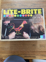 HASBRO LITE BRITE ORIGINAL BOX COMPLETE SET VINTAGE