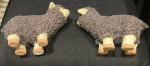 Pair of Lamb Figurines