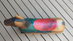 Vintage-looking solid wood rocking horse