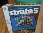 Vintage Strata 5 Strategy Board Game by Milton Bradley 1984  Complete
