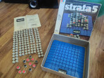 Vintage Strata 5 Strategy Board Game by Milton Bradley 1984  Complete