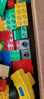 LEGO DUPLO Lot 16+ pounds bricks 2x2 2x4 some plates and different sha