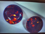 On fire Almandine Red Garnet