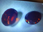 On fire Almandine Red Garnet
