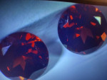 On fire Almandine Red Garnet