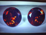 On fire Almandine Red Garnet