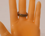 Brown and Green Enamel Fashion Ring / Band Size 9 OBO