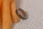 Brown and Green Enamel Fashion Ring / Band Size 9 OBO
