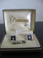 Swank  Cuff Links and Tie Clip Set