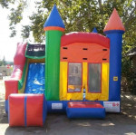 Bounce houses Waterslides and Tables and chairs