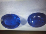 Royal blue sapphire pair