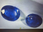 Royal blue sapphire pair