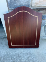 Dartboard and cabinet
