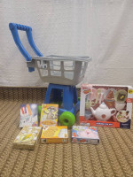Grocery Cart and food Set for Sale New!