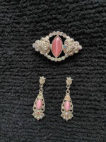Vintage Pink Jewelry Set