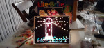 Vintage Lite Brite Toy With Pegs & Box Tested Working 1998