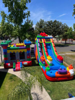 Bounce house rental, obstacle course, white bounce house and more