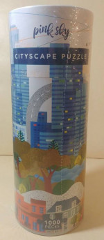 PINK SKY Puzzle:CITYSCAPE PUZZLE-City Site/New York-1000 pieces puzzle